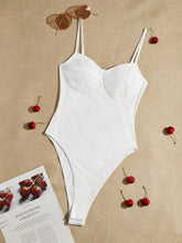 Solid Bustier Cami Bodysuit